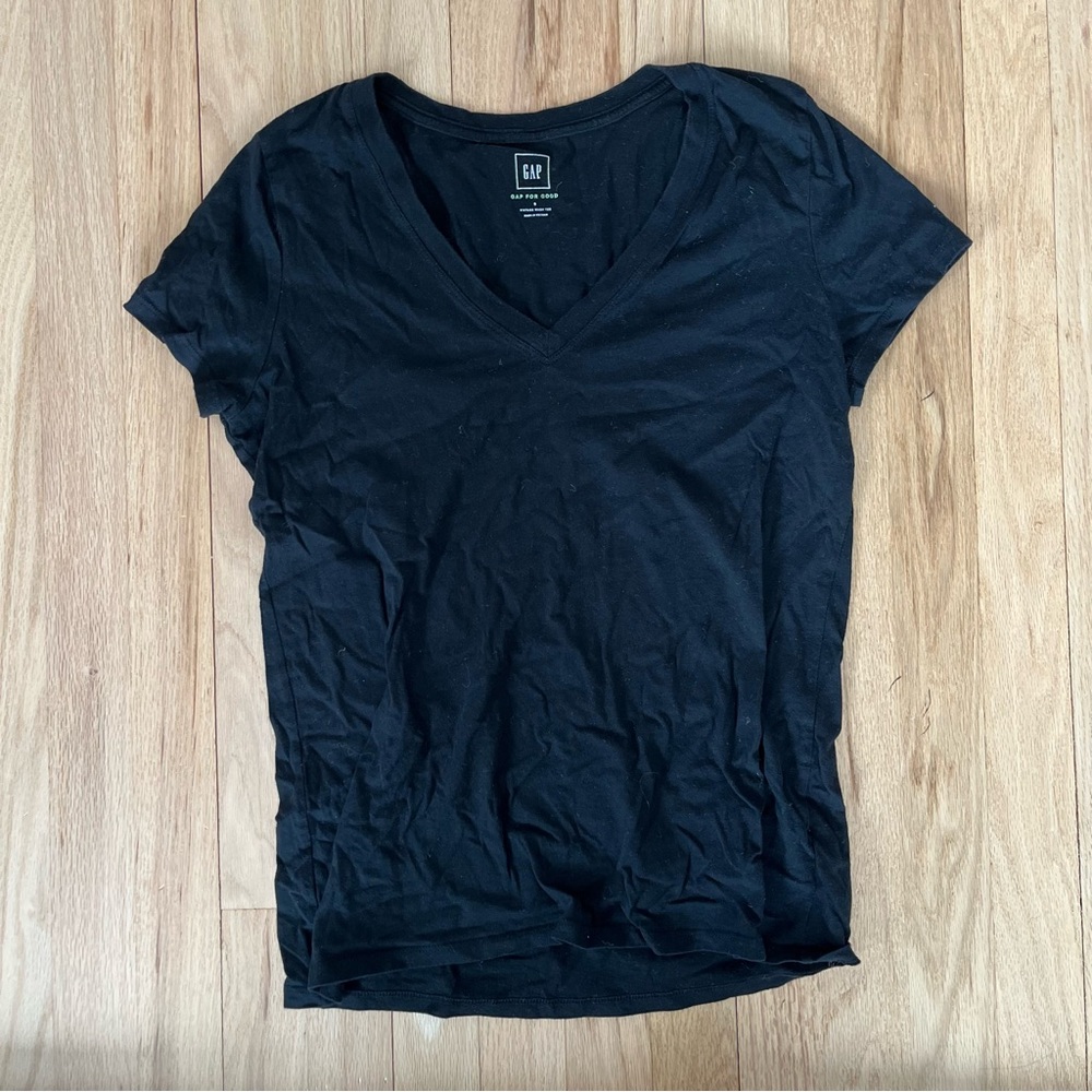 GAP Women's Classic Black Short Sleeve Tee